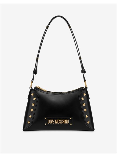 【期間限定値下げ】MOSCHINO ブラック ハンドバッグ　紐なし MOSCHINO モスキーノ トートバッグ ストなし ブラック系 カーフ